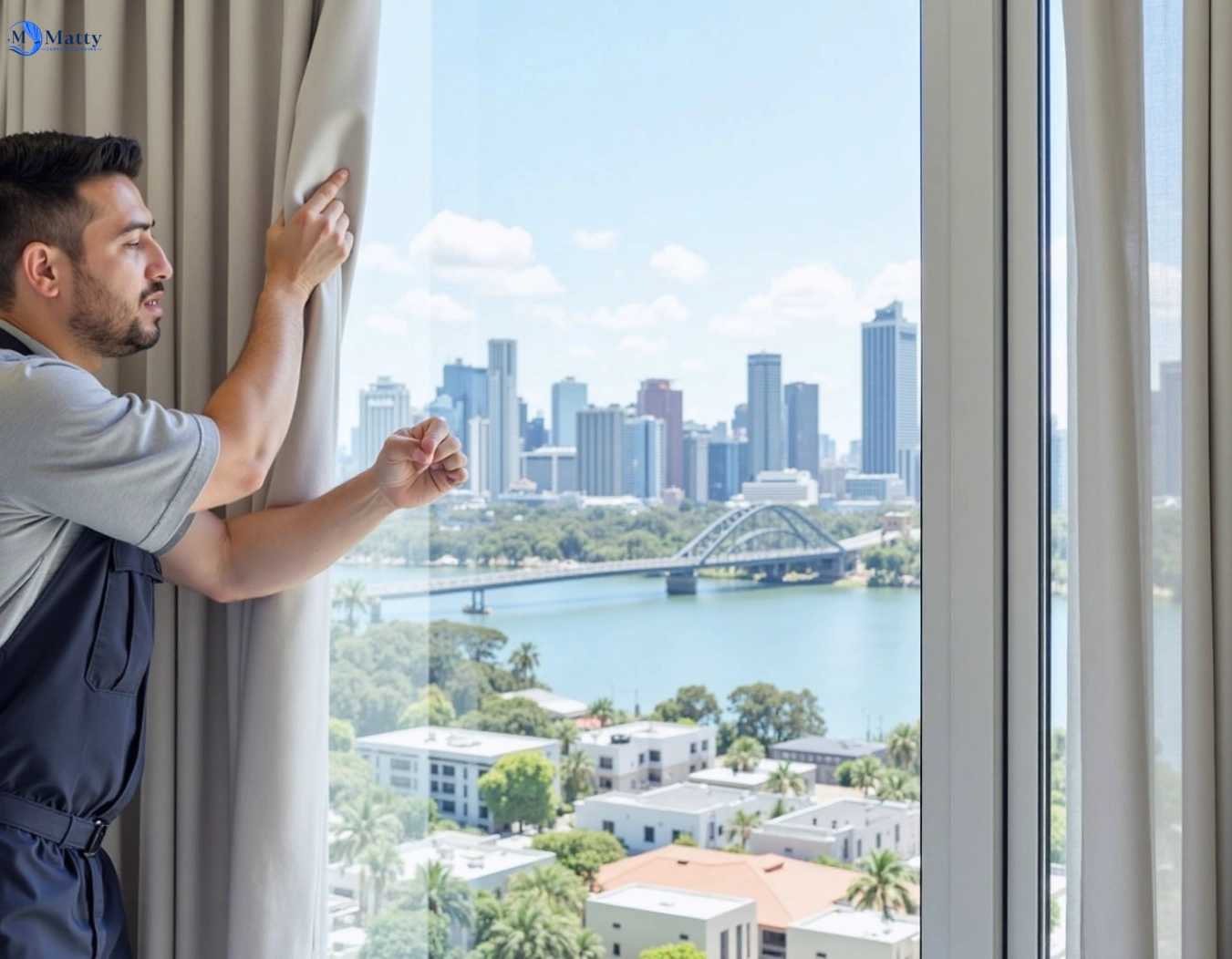 Professional curtain steam cleaning service daceyville-nsw QLD by Matty Curtain Cleaning