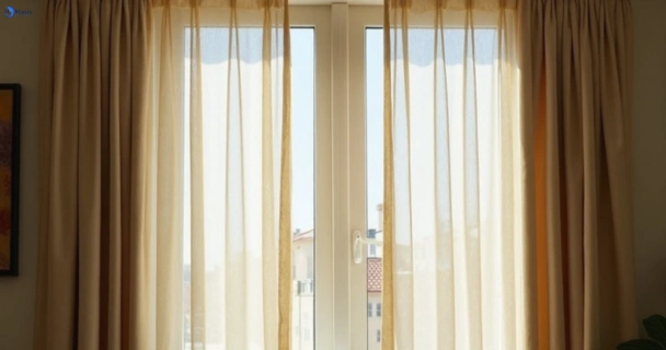 Dusty and dull curtains in daceyville-nsw before steam cleaning